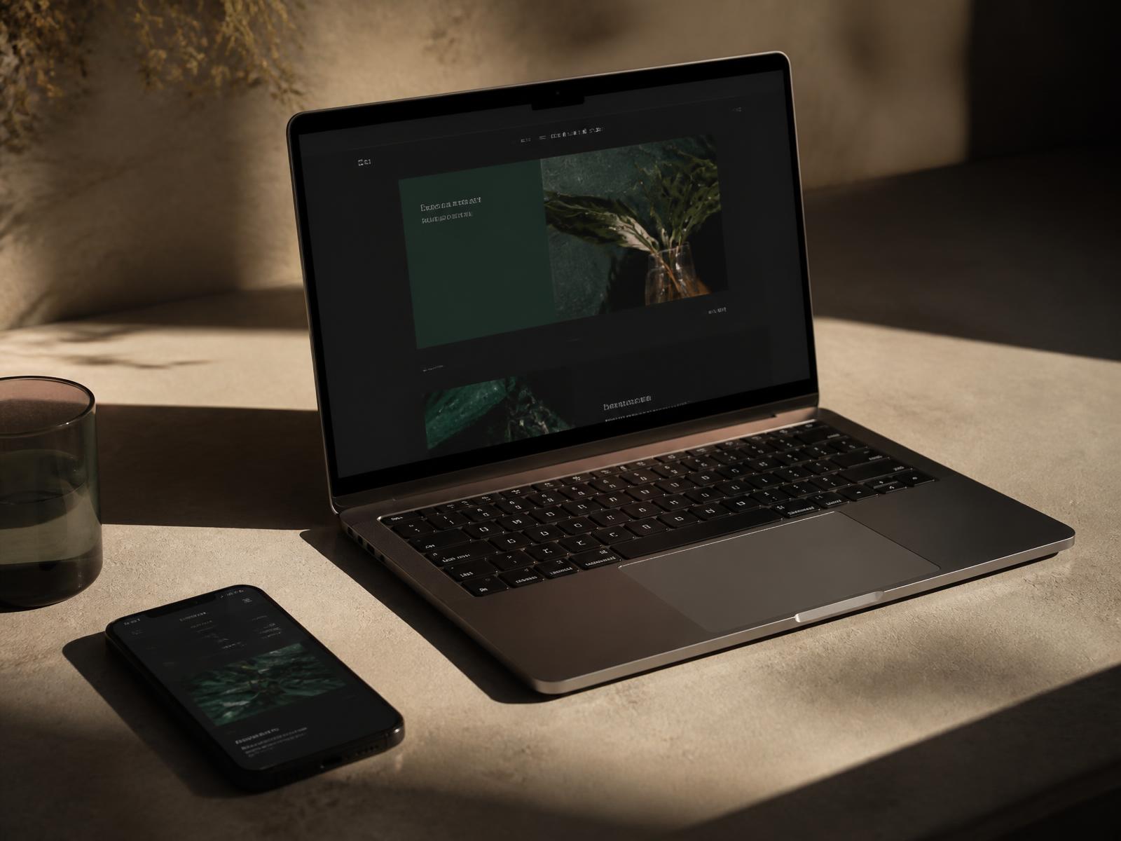 A website built by Elevate Marketing Australia shown on a laptop and phone
